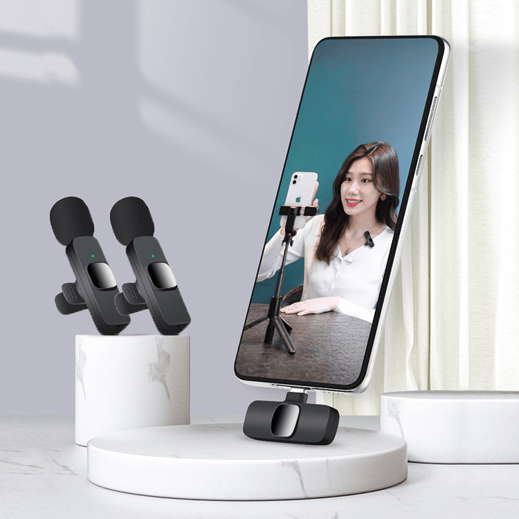 [MIC-INAL-CEL-SOND01] 2 x 1 Microfonos inalámbrico para Celular [Aislador de sonido]